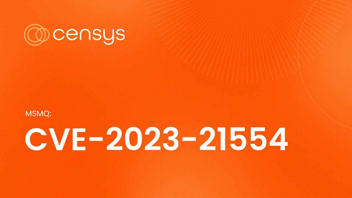 CVE202321554 MSMQ Censys