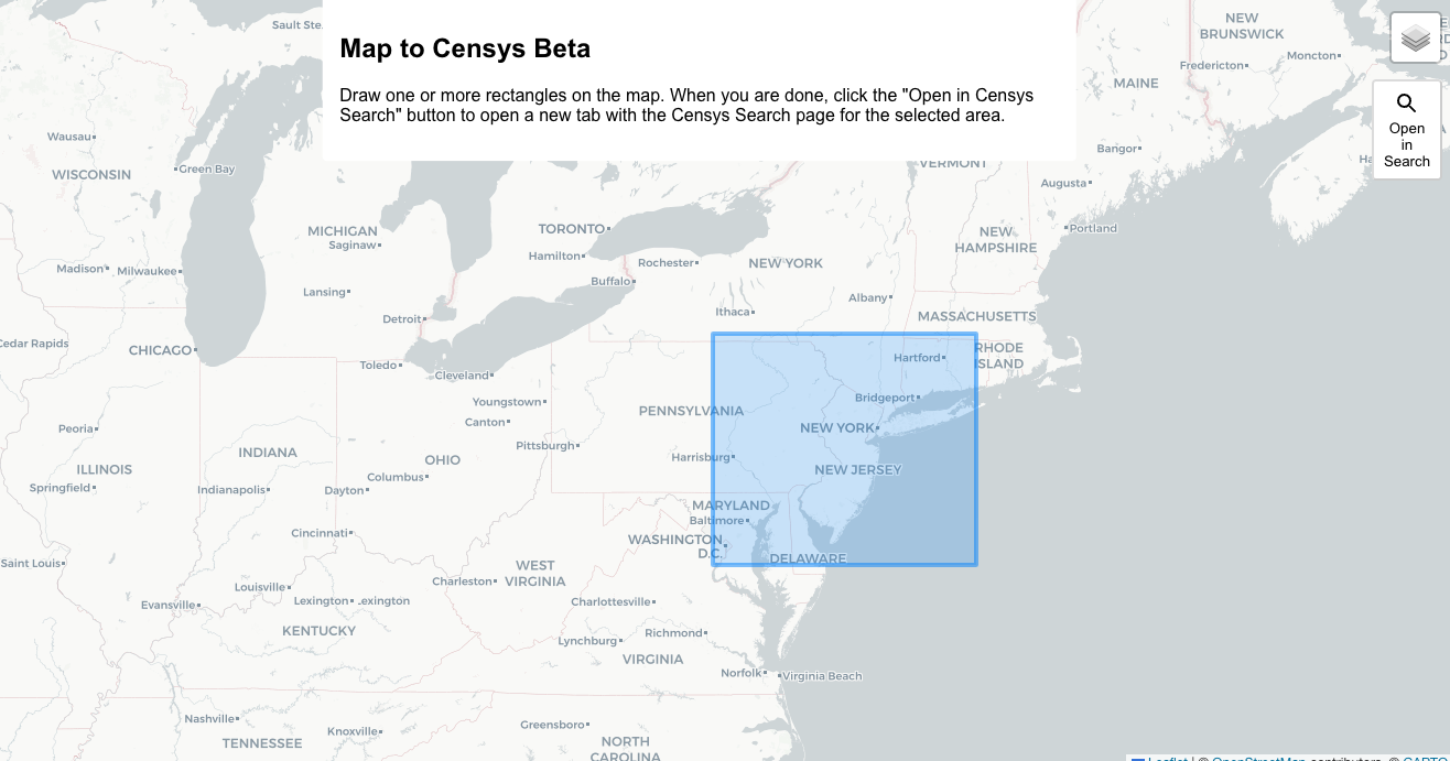 Map to Censys Search