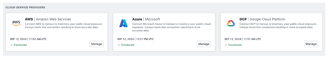 Censys Attack Surface Management Cloud Connectors