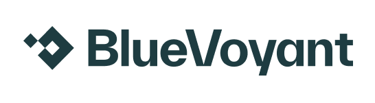Censys Blue Voyant logo features a geometric diamond icon next to the bold, dark blue text "BlueVoyant."