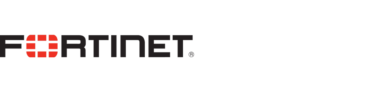 Censys Fortinet logo features the word "FORTINET" with a red grid design replacing the "F" in black text.