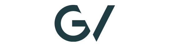 Censys GV logo features a stylized "GV" in dark teal with a diagonal slash between the letters.