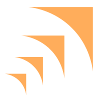 Orange Censys icons with web entry symbols and curved lines, arranged vertically.