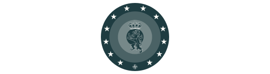 A circular logo featuring a lion with a crown at the center, surrounded by stars and the text "Censys Lion."