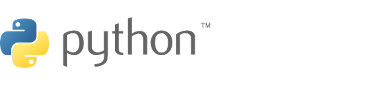A stylized blue and yellow Python snake logo next to the word "python" in lowercase gray letters.