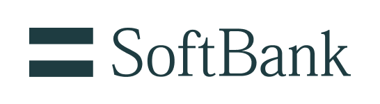SoftBank logo featuring a stylized equal sign icon followed by the text "SoftBank" in dark font.