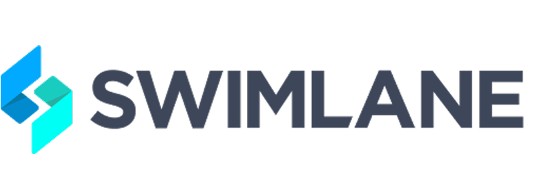 Censys Swimlane logo features a stylized blue and teal geometric icon next to the bold, dark gray text "SWIMLANE".