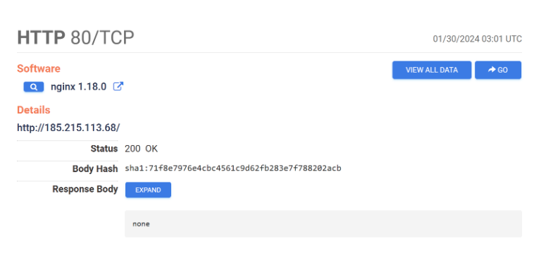 Amadey Bot Servers Censys Search view