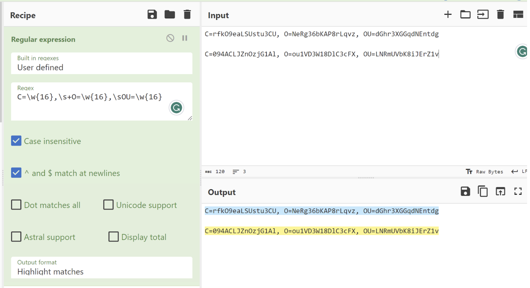 BianLian with Regular Expressions in CyberChef